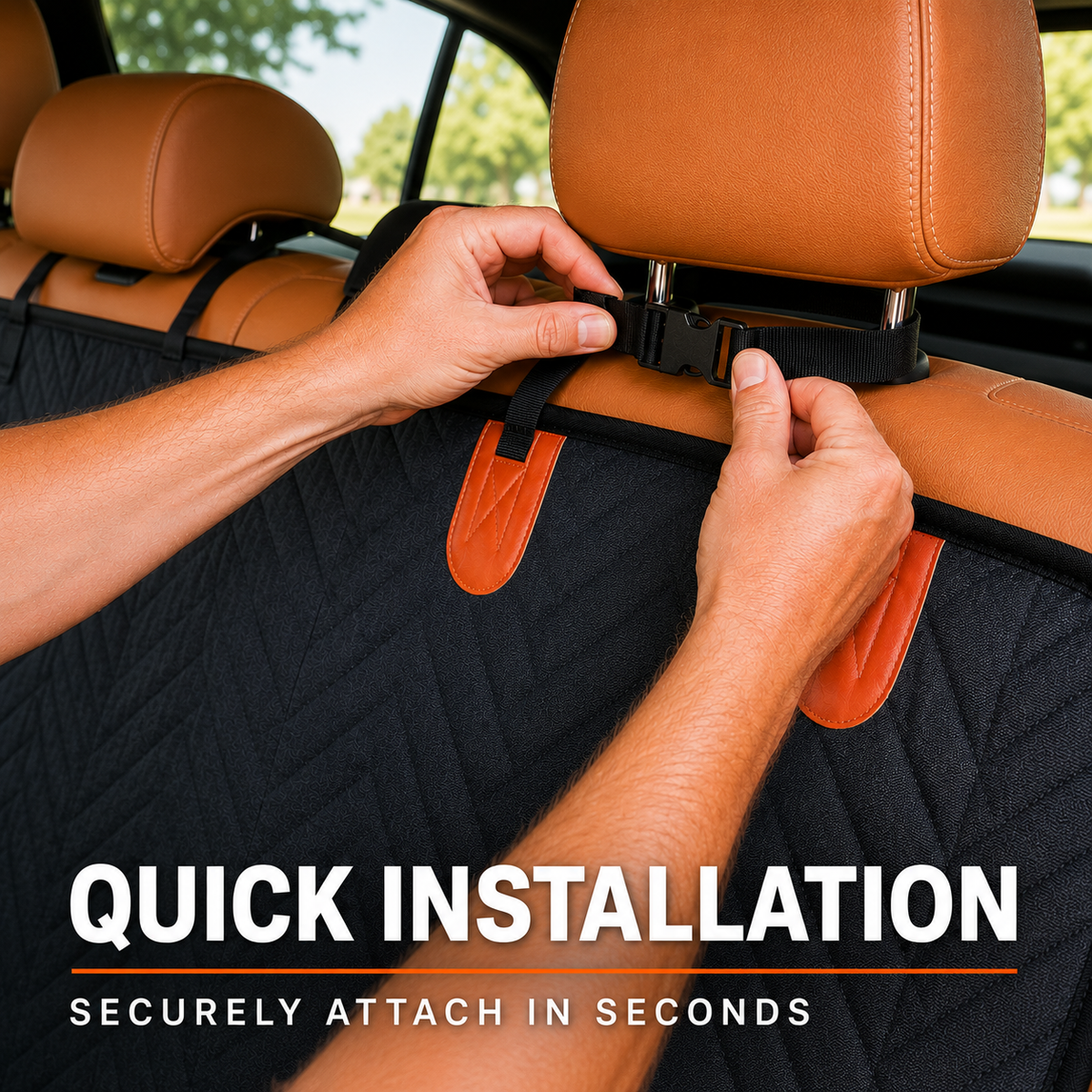 PawDeck™ Hard-Bottom Dog Backseat Extender